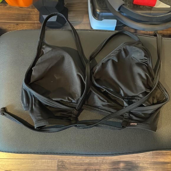 PINK Black Large bathing suit top - Picture 2 of 3